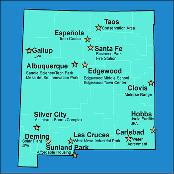Planning and Development points throughout NM